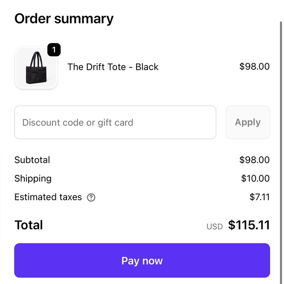 🌟BRAND NEW • Thirty Years Black Drift Tote Bag - Picture 5 of 5